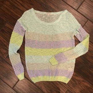 Blue, Green, & Purple Striped Sweater